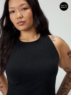 Black Lace-Up Tank Top****FINAL MARKDOWN****